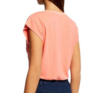 T-shirt Orange Femme Morgan Dag vue 2