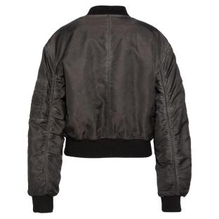 Veste Bomber Femme Noir Schott Oversize Washed vue 0