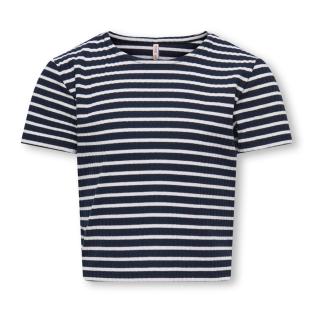 Camiseta azul marino/blanca para niña de la marca ONLY Kognella ver 0