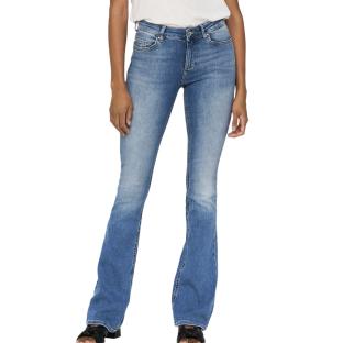 Jean Flared Bleu Clair Femme Only Blush Mid Flared pas cher