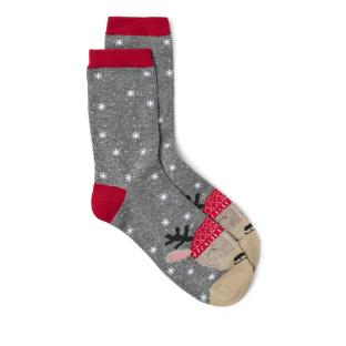 Chaussettes Grises/Rouges Femme Vero Moda Rennes vue 0