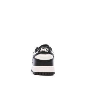 Baskets Blanches/Noires Enfant Nike Dunk Low vue 3