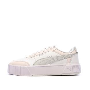 Baskets Blanc/Rose/Gris Femme Puma Carina Mia pas cher