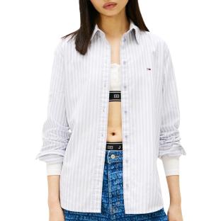 Chemise Bleu à rayures Femme Tommy Hilfiger Tjw Reg Oxford vue 0