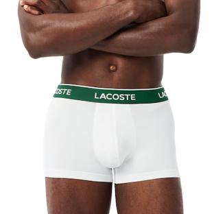Lot de 3 Boxers Blanc Homme Lacoste 5H1300 pas cher
