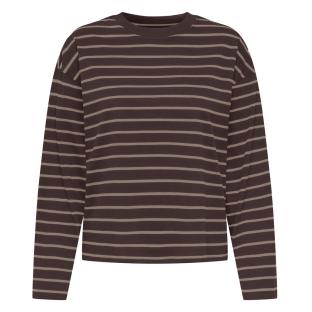 T-Shirt Manches Longues Marron Femme Only Happy vue 0