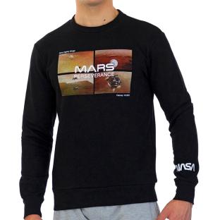 Sweat Noir Homme Nasa 09S pas cher