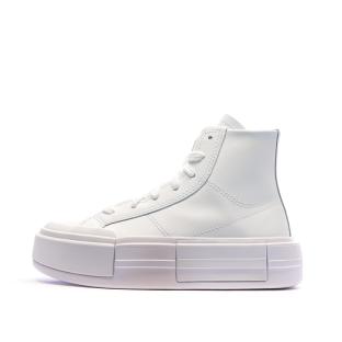Baskets Blanches Femme Converse Cruise vue 2