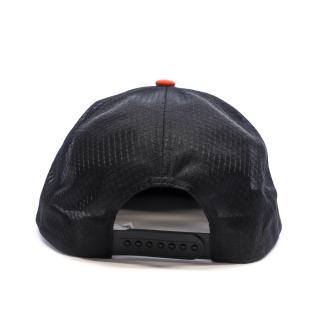 Casquette Noir/Orange Mixte Salomon Trucker Flat Cap Cherry vue 0