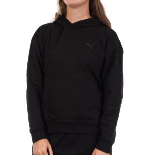 Sweat Noir Femme Puma Emboridery Comfo vue 0
