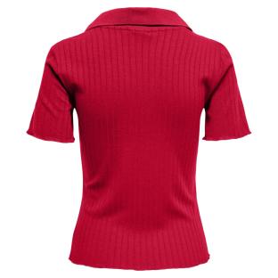 Polo Rouge Femme JDY Lori vue 2