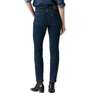 Jean 724 Bleu Femme Levi's High Rise Straight Dark In vue 2
