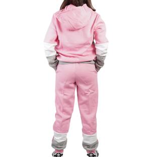 Ensemble de Survêtement Gris/Rose Fille Adidas HU0429 vue 2