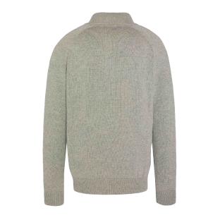 Pull 1/4 zip Gris Homme Schott Plali vue 2