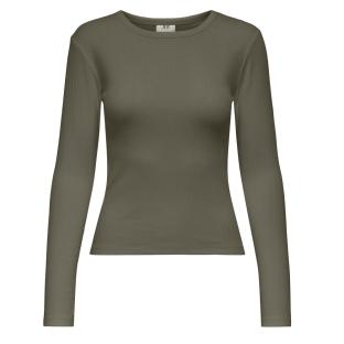 T-Shirt Manches Longues Kaki Femme JDY Vaya pas cher
