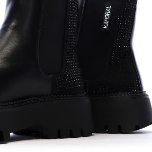 Bottines Noir Femme Kaporal Crissy vue 0