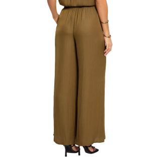 Pantalon fluide/toile Kaki Morgan PWENDA vue 0