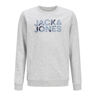 Sweat Gris Chiné Garçon Jack & Jones Splash vue 0