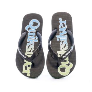 Tongs Noir/Vert Enfant Quiksilver Molokai Fineline vue 3