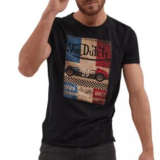 T-shirt Noir Homme Von Dutch GPRIX pas cher
