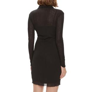Robe Noire Femme Calvin Klein Jeans Layered Sheer vue 2