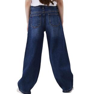 Jean Regular Bleu Foncé Fille Name it Wide 5529 vue 0