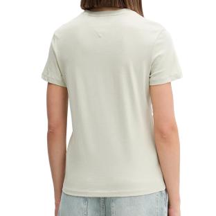 T-Shirt Vert Femme Tommy Hilfiger Linear vue 2