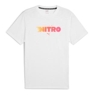 T-Shirt Blanc/Orange Homme Puma Graphic pas cher