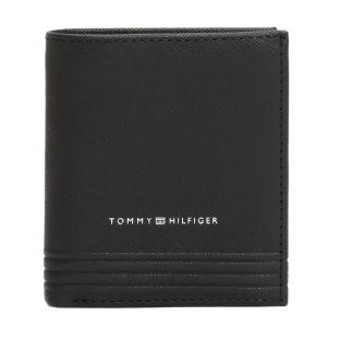Portefeuille Noir Homme Tommy Hilfiger Trifold pas cher