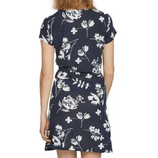 Robe Marine à fleurs Femme Vila Mooney String vue 2