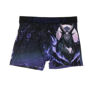 Boxer Noir/Violet à Imprimés Homme Freegun DEM pas cher