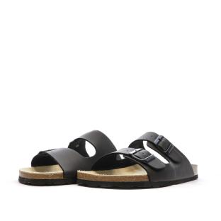 Sandales Noires Lisses Homme Schott Arthur vue 4