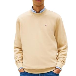 Sweat Beige foncé Homme Tommy Hilfiger Reg Flag Crews vue 0
