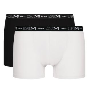 Lot de 3 Boxers Blanc/Noir Homme Dim D6596 pas cher