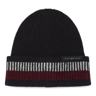 Bonnet Noir Homme Tommy Hilfiger Corp pas cher