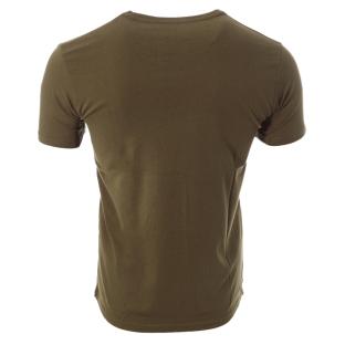 T-shirt Kaki/Blanc Homme Best Mountain 2002 vue 2