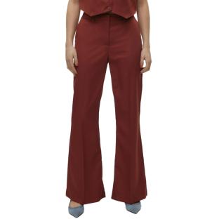 Pantalon à Pinces Terracotta Femme Vero Moda Tara pas cher