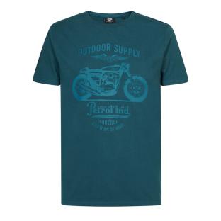 T-shirt Bleu Homme Petrol Industries Classic pas cher