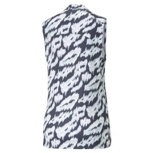 Polo Blanc/Marine Femme Puma Animal vue 2
