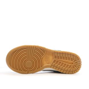 Baskets Blanches/Vertes Femme Nike Dunk Low vue 5