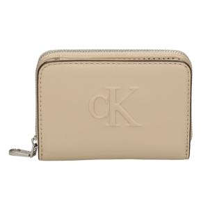 Portefeuille Beige Femme Calvin Klein Jeans Sculpted pas cher