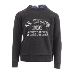 Sweat Gris Foncé Fille Le Temps Des Cerises Chapigi pas cher