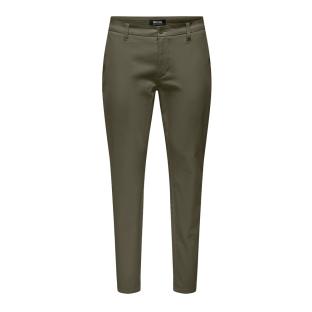 Pantalon Chino Kaki Homme Only & Sons Life pas cher