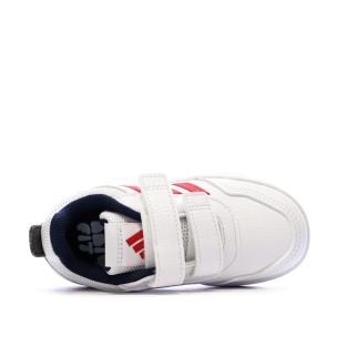 Baskets Blanc/Rouge/Bleu Enfant Adidas Tensaur KJ9763 vue 0