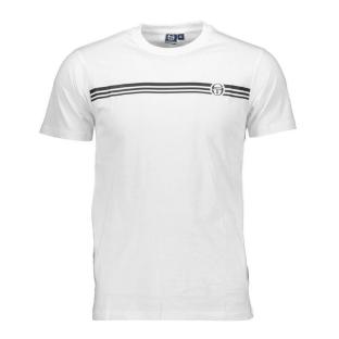 T-shirt Blanc Homme Sergio Tacchini Stripe B pas cher