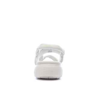Sandales Blanches Femme Puma Suede Mayu vue 3