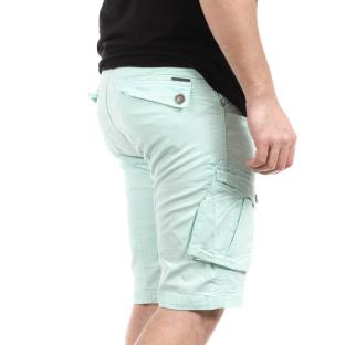 Bermuda Cargo Turquoise Homme Paname Brothers Betty vue 2