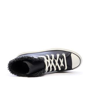 Baskets Noires Femme Converse Chuck Taylor All Star Lugged vue 4