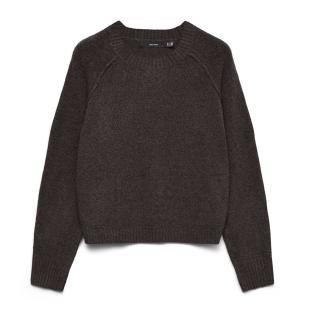Pull Marron Foncé Femme Vero Moda Maquarius Raglan pas cher