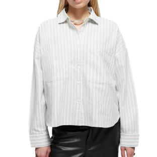 Chemise Blanches/Bleu Femme Vans Antica vue 0